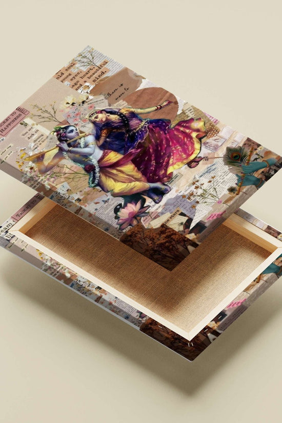 Krishna and Radha (Hindu deities) Krishna And Radha - Divine Love Poster