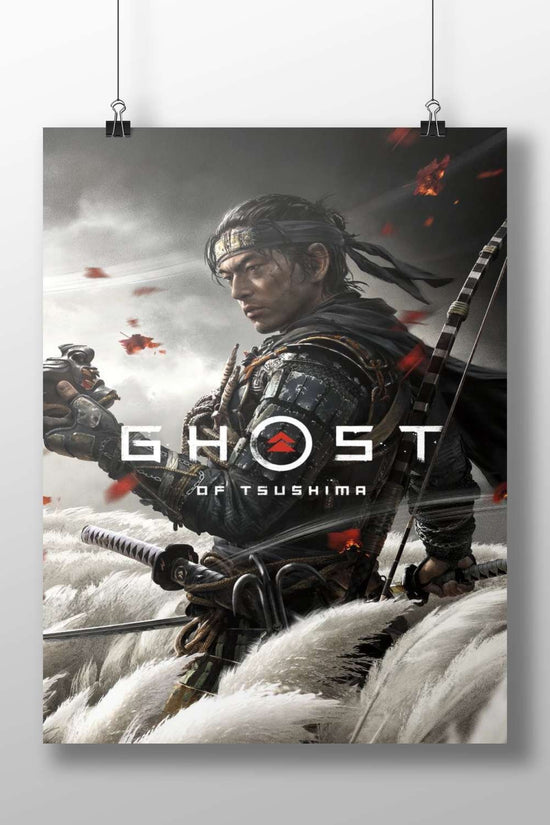 Ghost of Tsushima Main Subject: Ghost of Tsushima Matte BoizzBoard rigid print — Anime wall art India | PosterBoizz