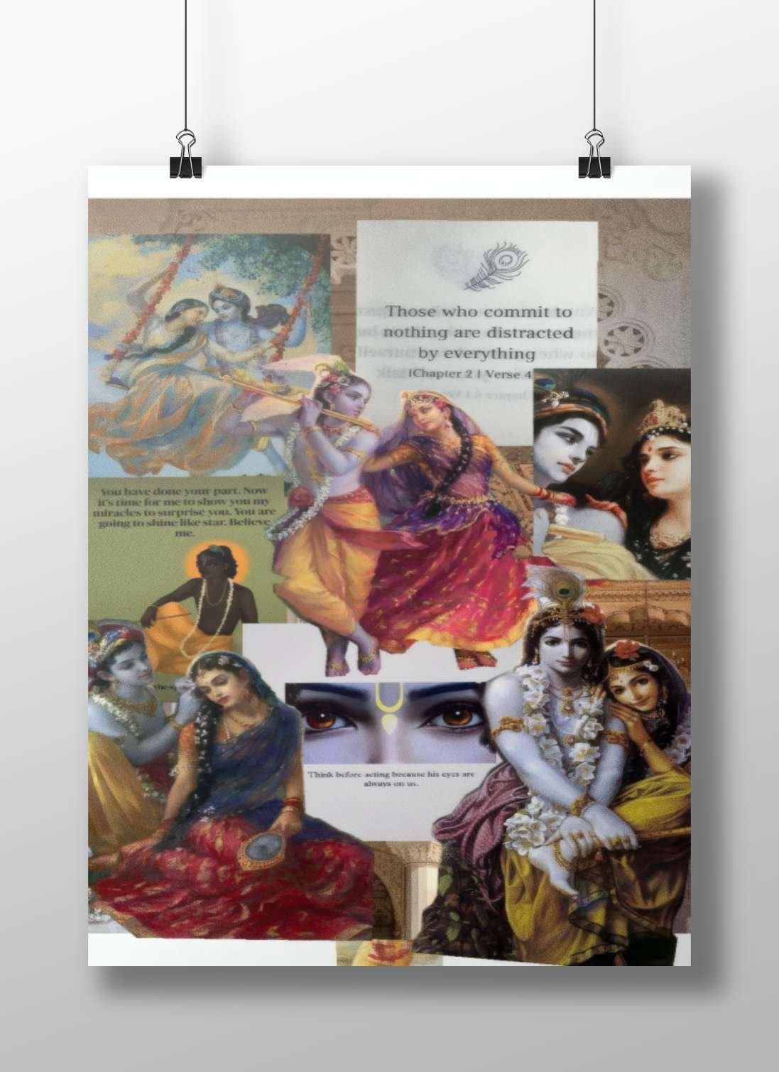 Lord Krishna And Radha - Eternal Love Poster