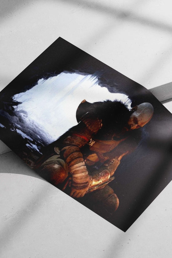 Kratos (God of War franchise) Main Subject: Kratos (God of War franchise) Matte poster print — Superhero wall art India |