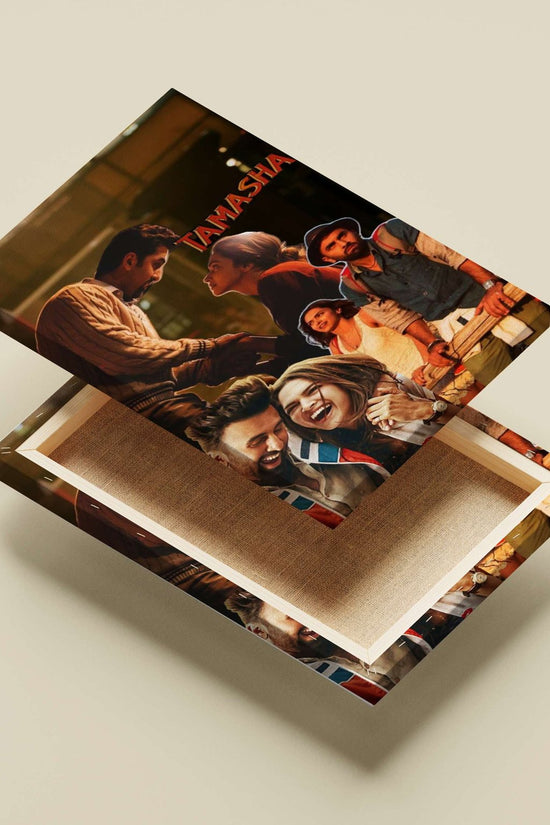 The Bollywood film "Tamasha" featuring its cast members Main Subject: The Bollywood film "Tamasha" featuring its cast