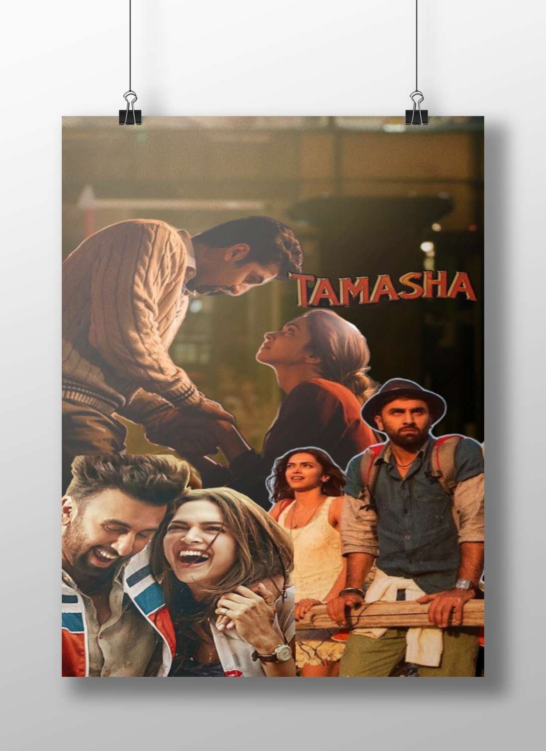 The Bollywood film "Tamasha" featuring its cast members Main Subject: The Bollywood film "Tamasha" featuring its cast