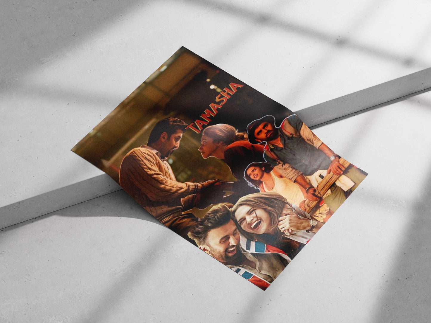 The Bollywood film "Tamasha" featuring its cast members Main Subject: The Bollywood film "Tamasha" featuring its cast