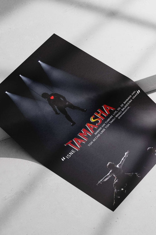 Tamasha (stage show by Priyank Desai) Main Subject: Tamasha (stage show by Priyank Desai) Matte poster print — Bollywood