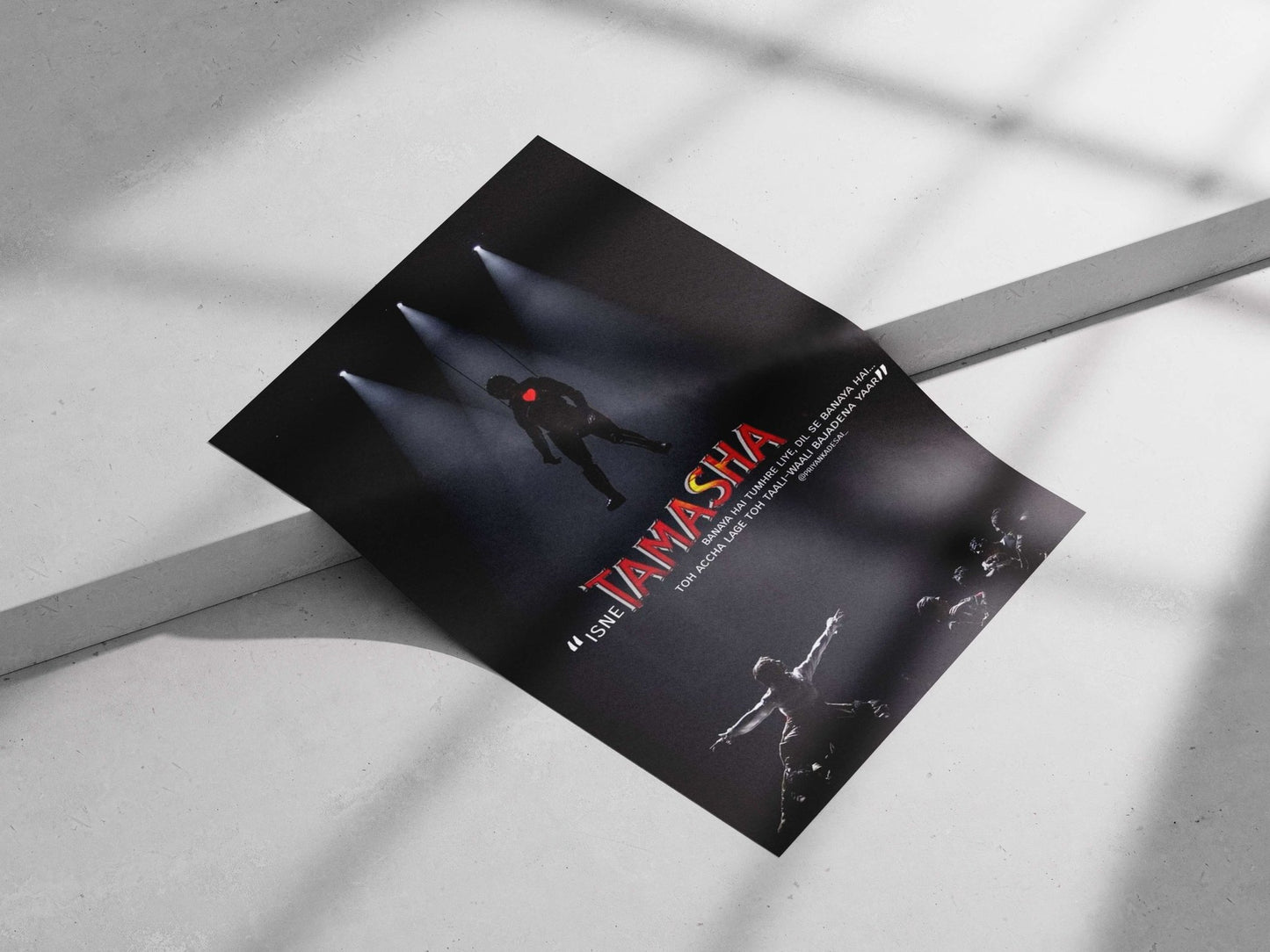 Tamasha (stage show by Priyank Desai) Main Subject: Tamasha (stage show by Priyank Desai) Matte poster print — Bollywood