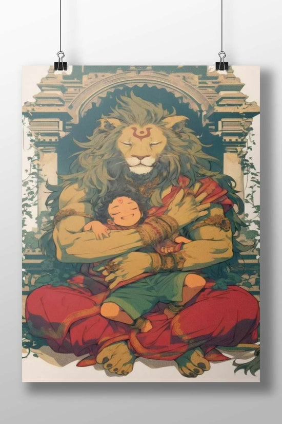 Lord Shiva (Hindu deity) Shri Vishnu - Divine Protection Poster