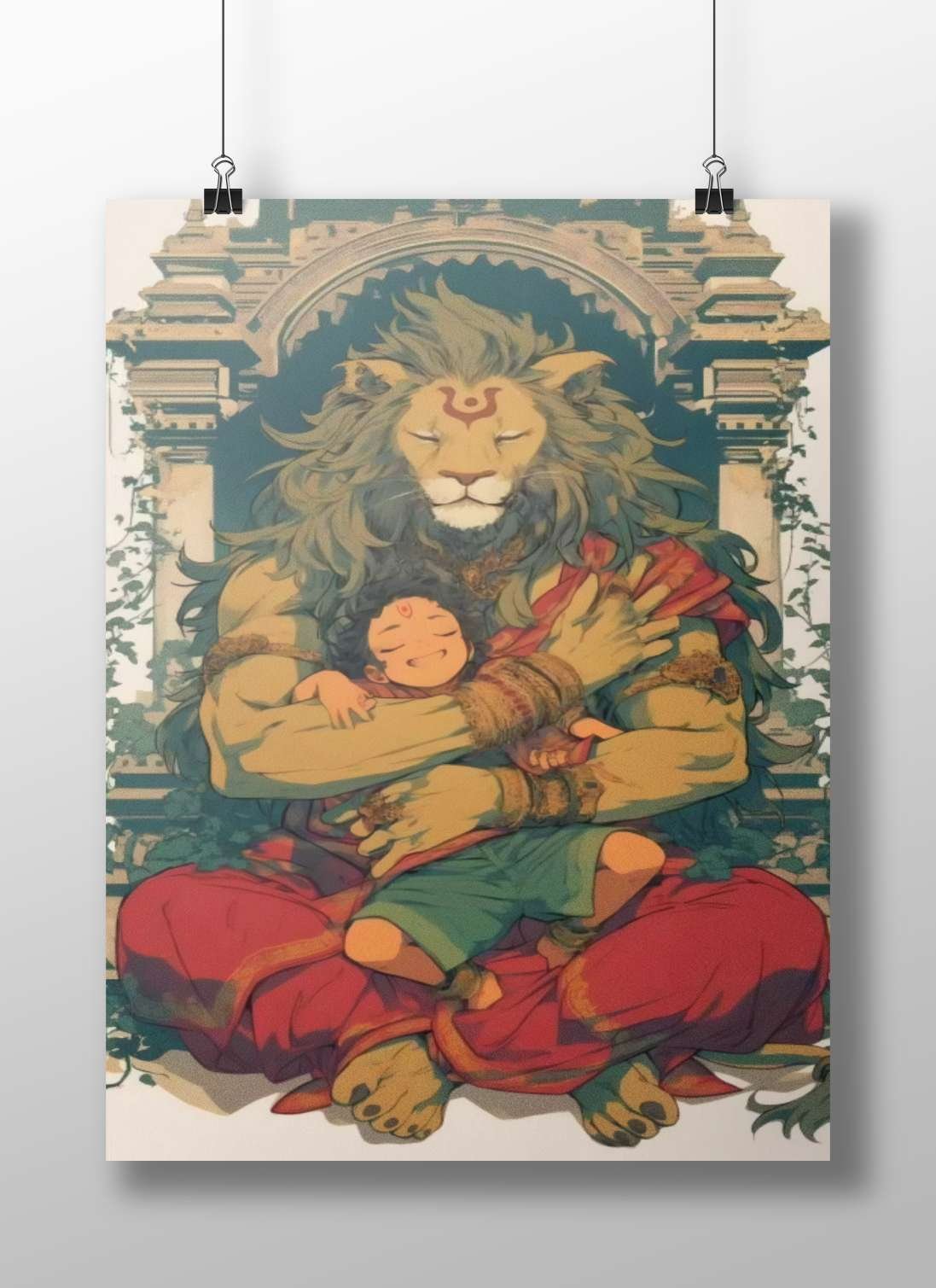 Lord Shiva (Hindu deity) Shri Vishnu - Divine Protection Poster