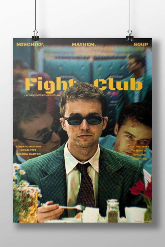 Fight Club (film) Main Subject: Fight Club (film) Matte BoizzBoard rigid print — Hollywood wall art India | PosterBoizz