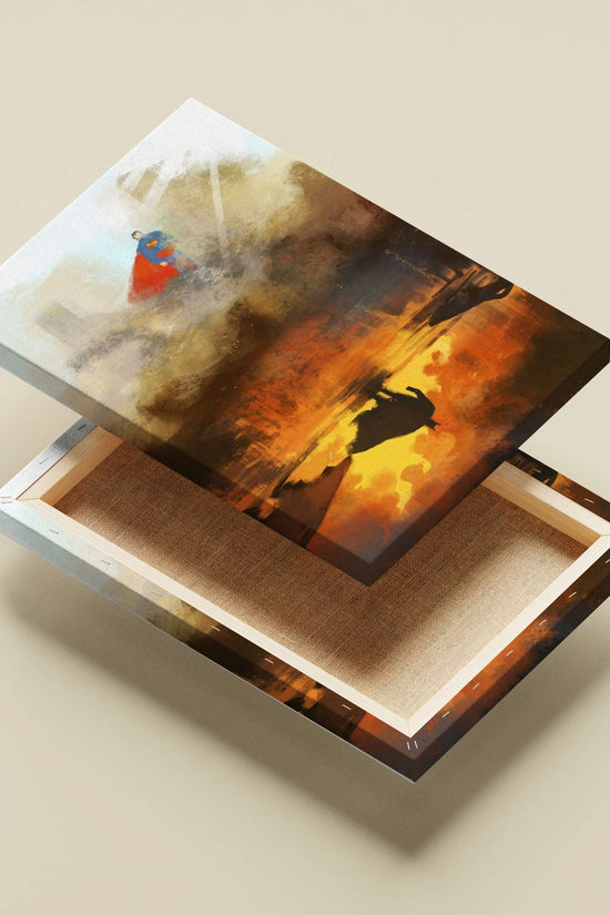 Superman Main Subject: Superman Canvas wall art — Hollywood wall art India | PosterBoizz