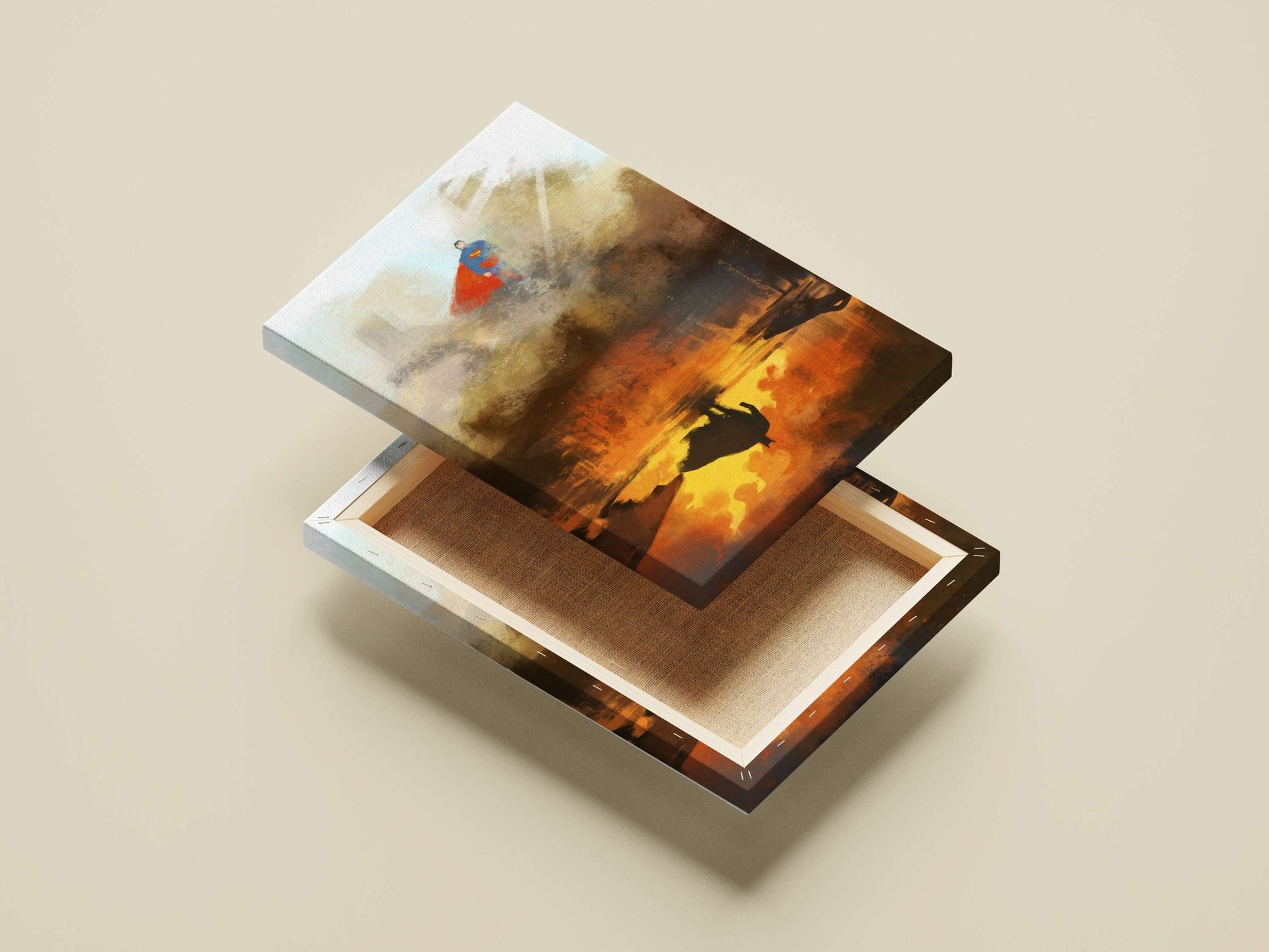 Superman Main Subject: Superman Canvas wall art — Hollywood wall art India | PosterBoizz