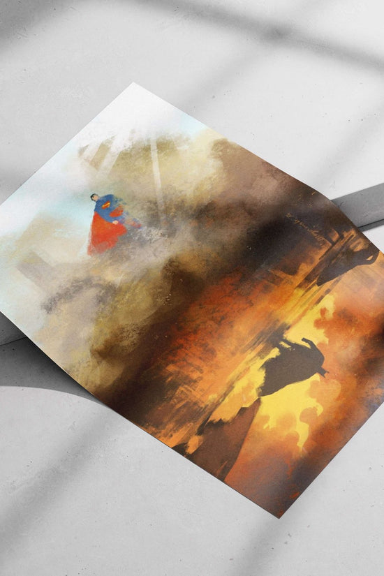 Superman Main Subject: Superman Matte poster print — Hollywood wall art India | PosterBoizz