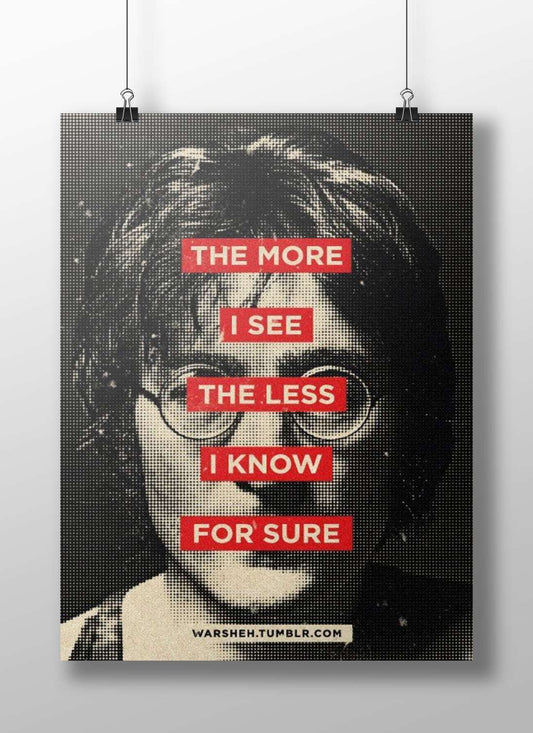 John Lennon Main Subject: John Lennon Matte BoizzBoard rigid print — Bollywood wall art India | PosterBoizz