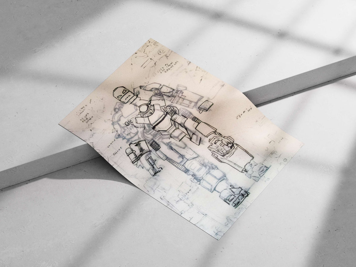 Iron Man (Marvel) Tony Stark - Tech Genius Blueprint Poster