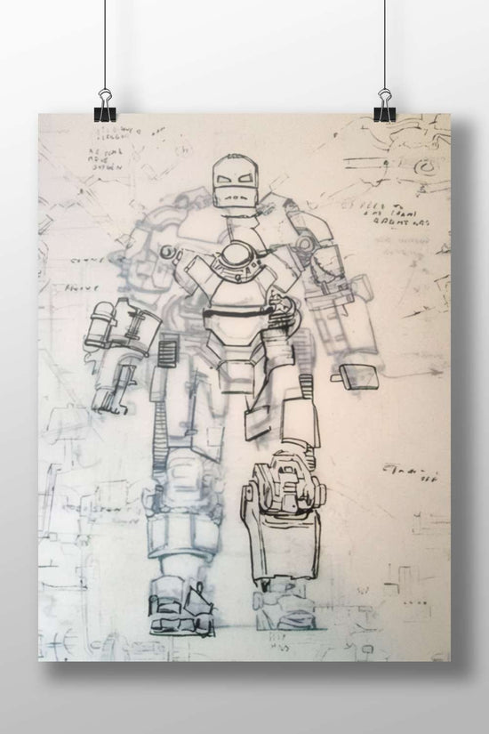 Iron Man (Marvel) Tony Stark - Tech Genius Blueprint Poster