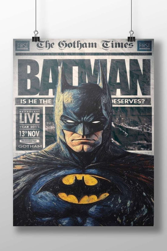 Batman (DC Comics) Main Subject: Batman (DC Comics) Matte BoizzBoard rigid print — Superhero wall art India | PosterBoizz
