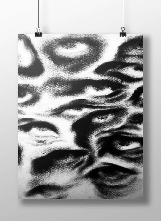Abstract/Noir Art Modern Noir Digital Art Matte BoizzBoard rigid print — Art wall art India | PosterBoizz