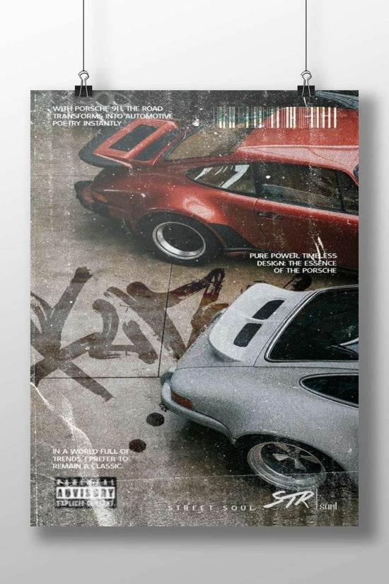 Porsche 911 Main Subject: Porsche 911 Matte BoizzBoard rigid print — Cars wall art India | PosterBoizz