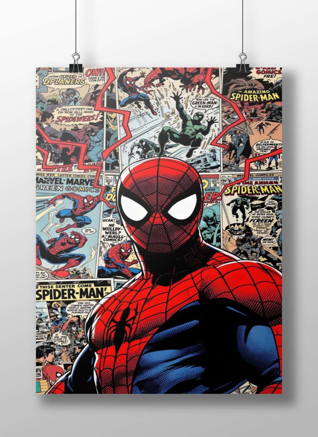 Spider-Man (Marvel Comics character) Main Subject: Spider-Man (Marvel Comics character) Matte BoizzBoard rigid print —