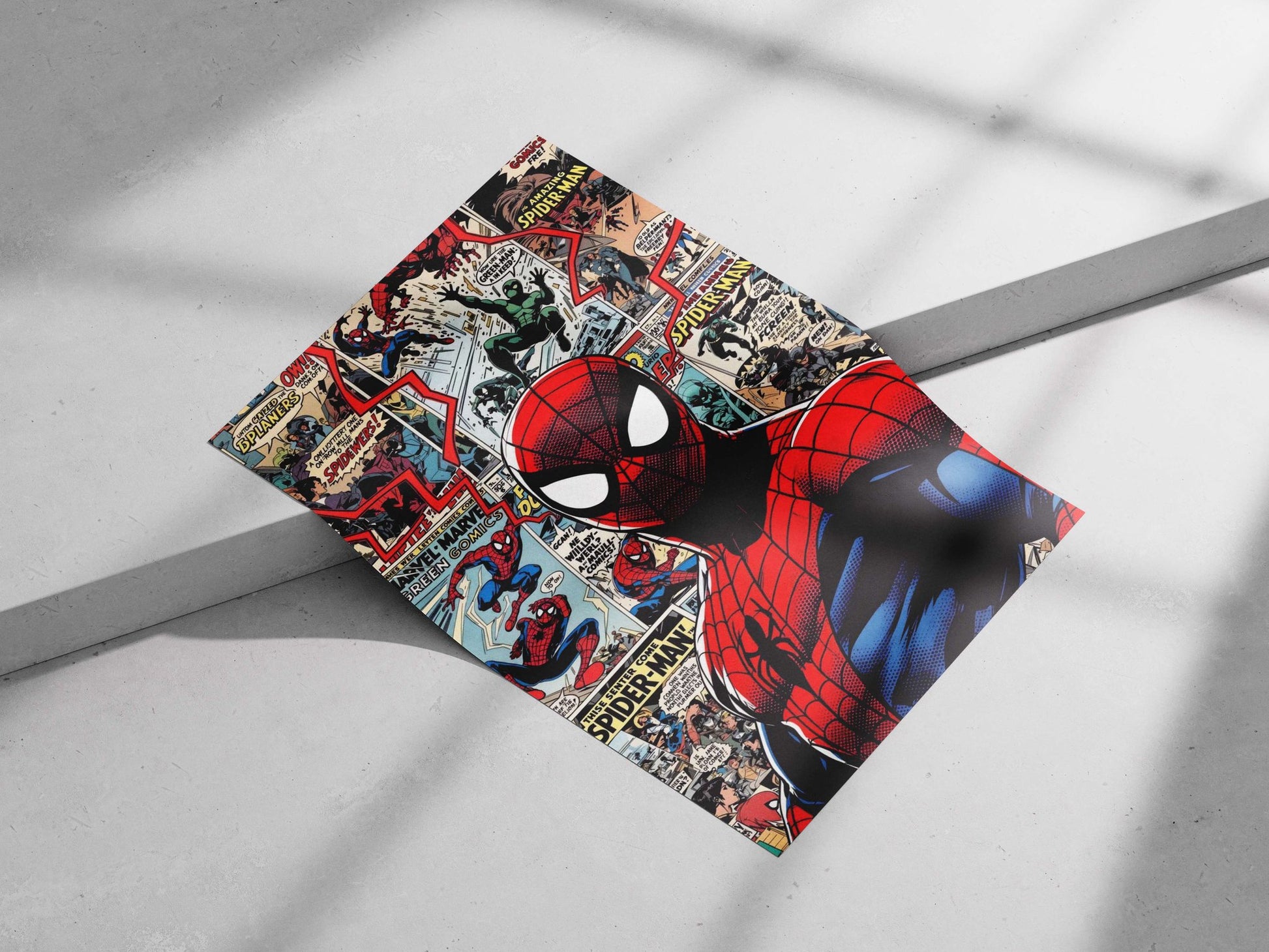 Spider-Man (Marvel Comics) Main Subject: Spider-Man (Marvel Comics) Matte poster print — Superhero wall art India |