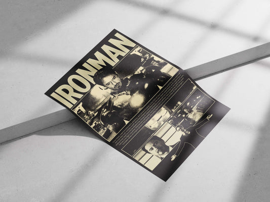 Tony Stark (real name), Iron Man franchise Main Subject: Tony Stark (real name), Iron Man franchise Matte poster print —