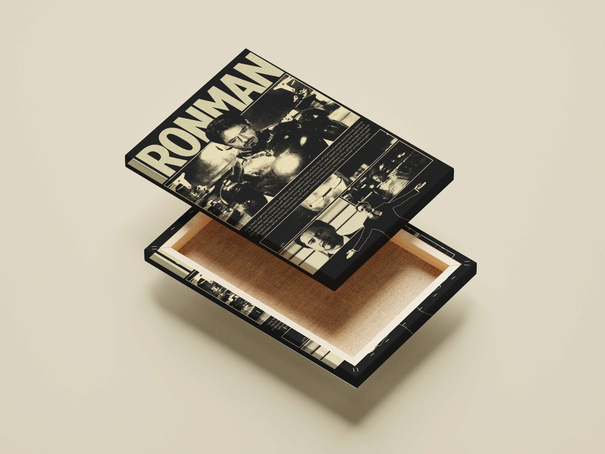 Tony Stark (real name), Iron Man franchise Main Subject: Tony Stark (real name), Iron Man franchise Canvas wall art —