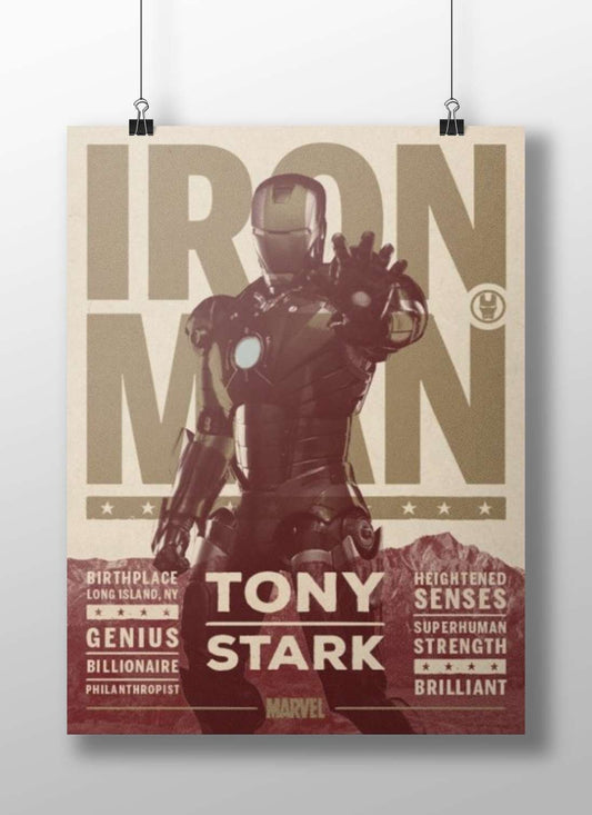 Tony Stark (Iron Man), Marvel character Main Subject: Tony Stark (Iron Man), Marvel character Matte BoizzBoard rigid print —