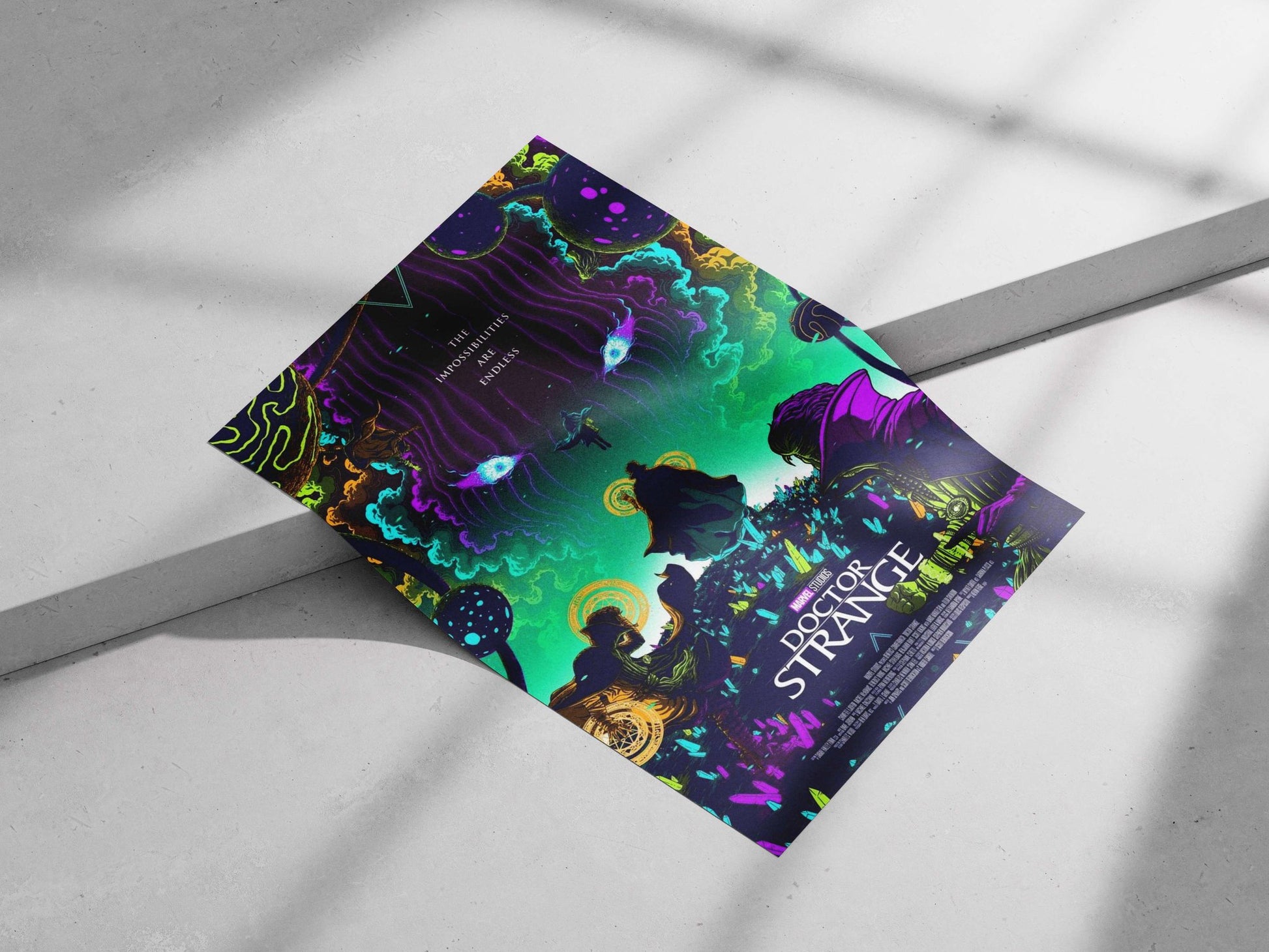 Doctor Strange (Marvel Studios film) Main Subject: Doctor Strange (Marvel Studios film) Matte poster print — Superhero wall