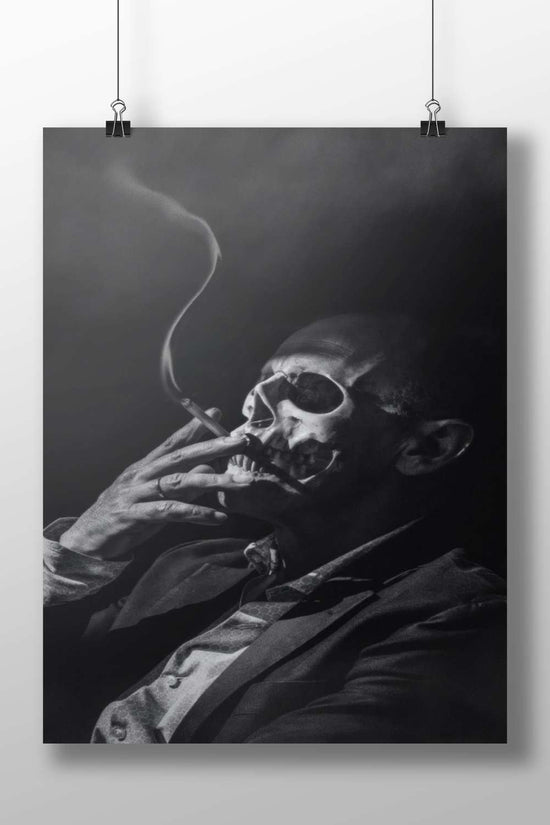 A man wearing a skull mask Jack Nicholson - The Shining Skull Poster