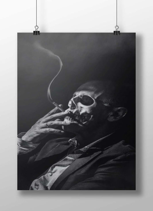 A man wearing a skull mask Jack Nicholson - The Shining Skull Poster