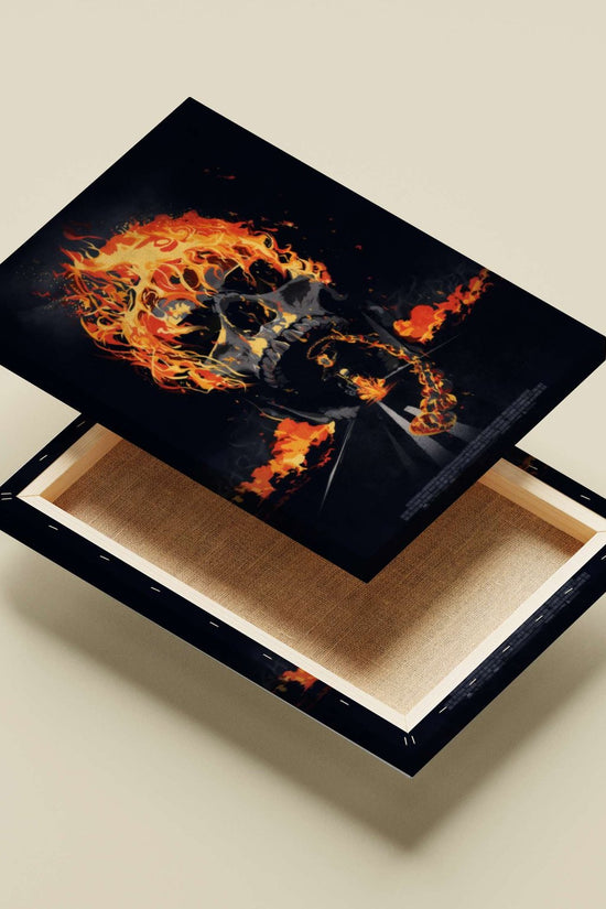 Flaming skull from Mad Max: Fury Road franchise Furiosa'S Inferno - Mad Max Skull Poster