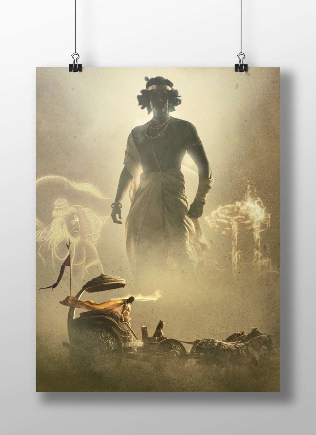 Durga, the Hindu goddess Main Subject: Durga, the Hindu goddess Matte BoizzBoard rigid print — Sanatan wall art India |