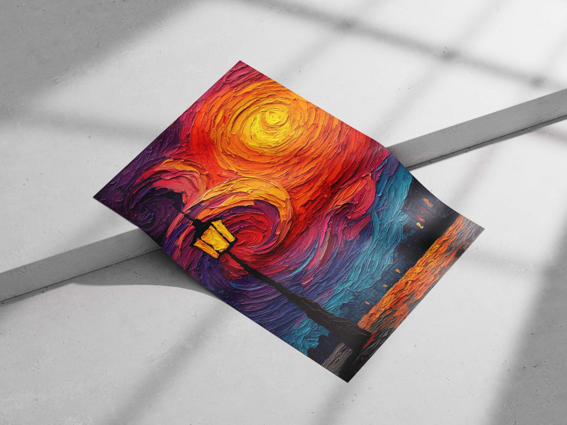 street lamp Main Subject: street lamp Matte poster print — Art wall art India | PosterBoizz