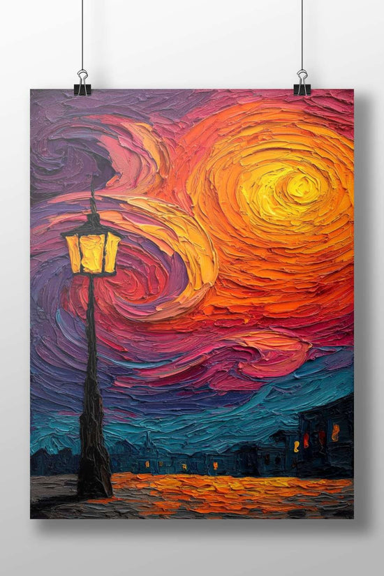street lamp Main Subject: street lamp Matte BoizzBoard rigid print — Art wall art India | PosterBoizz