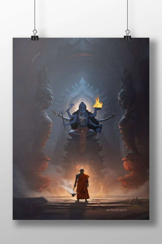 Shiva (Hindu deity) Main Subject: Shiva (Hindu deity) Matte BoizzBoard rigid print — Sanatan wall art India | PosterBoizz