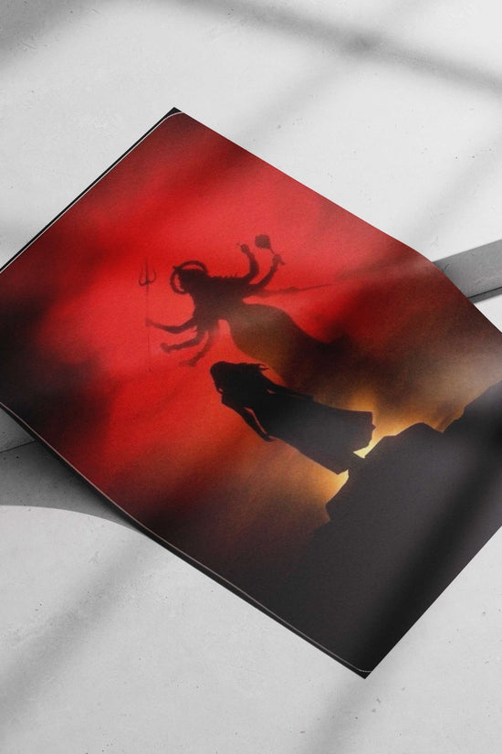 Durga (Hindu goddess) Main Subject: Durga (Hindu goddess) Matte poster print — Sanatan wall art India | PosterBoizz