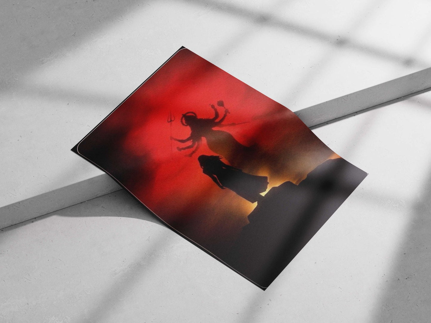 Durga (Hindu goddess) Main Subject: Durga (Hindu goddess) Matte poster print — Sanatan wall art India | PosterBoizz