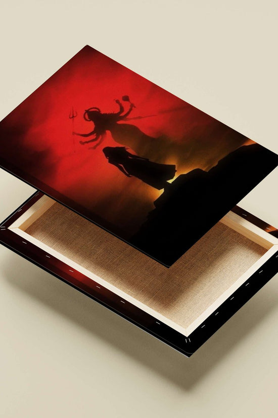 Durga (Hindu goddess) Main Subject: Durga (Hindu goddess) Canvas wall art — Sanatan wall art India | PosterBoizz