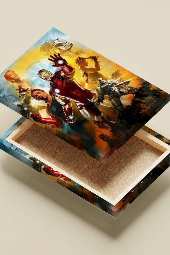 Marvel Cinematic Universe characters including Tony Stark (Iron Man), Steve Rogers (Captain America), and Thor (Norse deity)