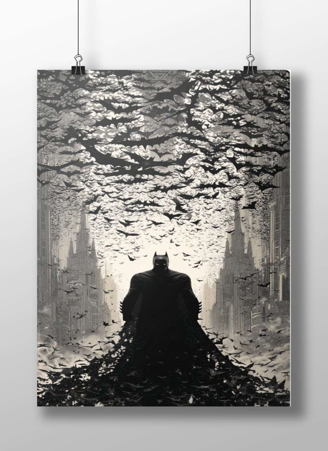 Batman (DC Comics franchise) Main Subject: Batman (DC Comics franchise) Matte BoizzBoard rigid print — Superhero wall art