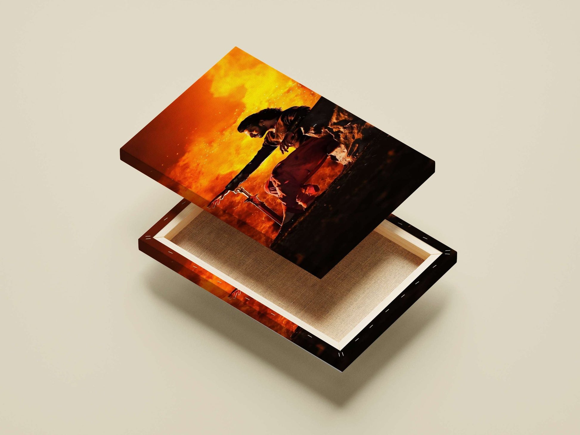 Baahubali Main Subject: Baahubali Canvas wall art — Bollywood wall art India | PosterBoizz