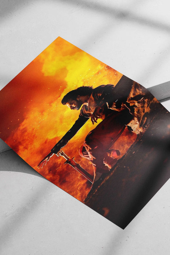 Rajinikanth (actor) in Baahubali franchise Main Subject: Rajinikanth (actor) in Baahubali franchise Matte poster print —