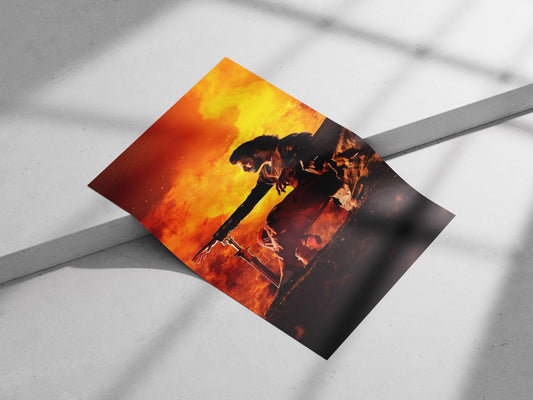 Rajinikanth (actor) in Baahubali franchise Main Subject: Rajinikanth (actor) in Baahubali franchise Matte poster print —