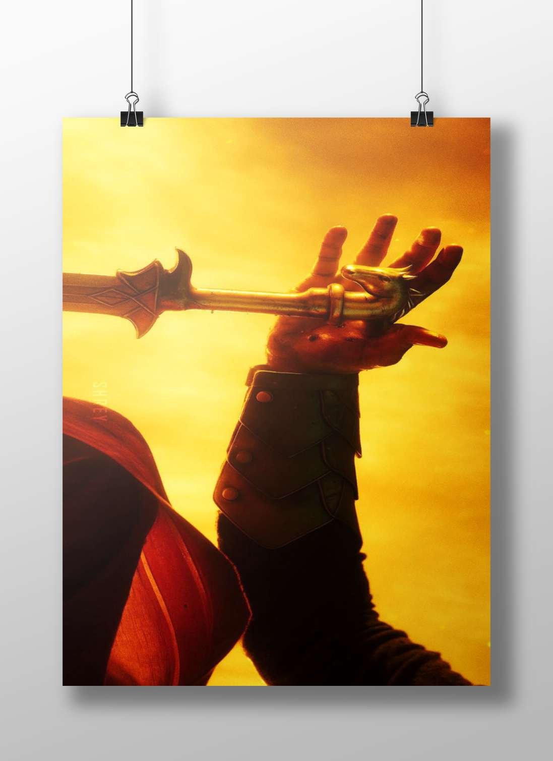 Geralt of Rivia's sword (Steel Lion) from The Witcher franchise Main Subject: Geralt of Rivia's sword (Steel Lion) from The