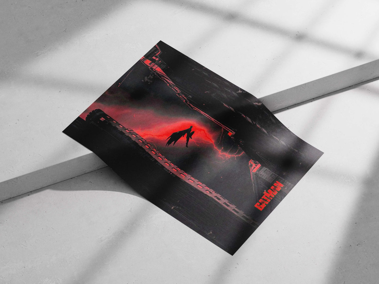 Batman (from "The Batman" franchise) Main Subject: Batman (from "The Batman" franchise) Matte poster print — Superhero wall