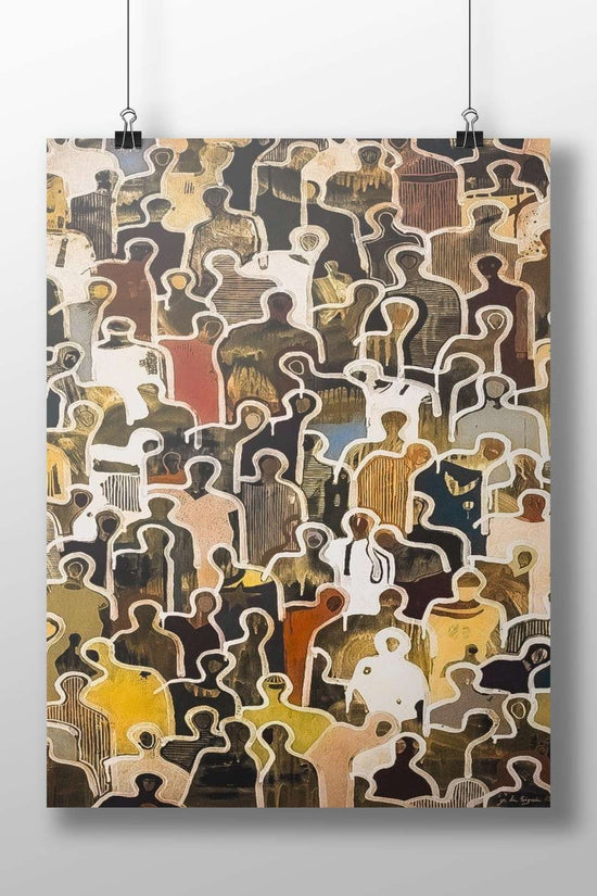 [None] Mid-20th Century Modern (Abstract Expressionism) Matte BoizzBoard rigid print — Art wall art India | PosterBoizz