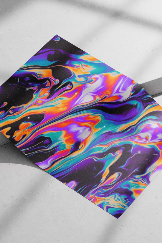 Abstract Fluid Art Composition Infinity Flow - Abstract Fluid Art Poster