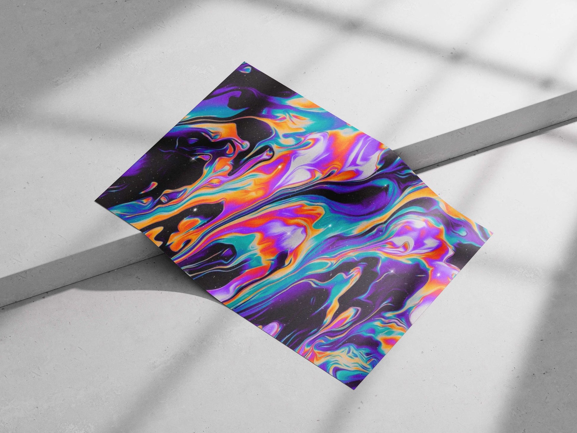 Abstract Fluid Art Composition Infinity Flow - Abstract Fluid Art Poster