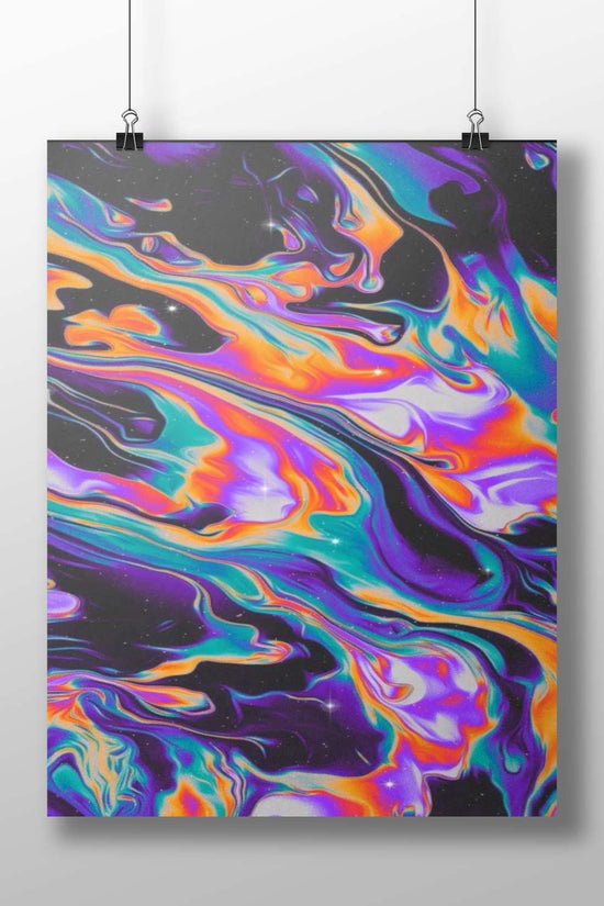 Abstract Fluid Art Composition Infinity Flow - Abstract Fluid Art Poster