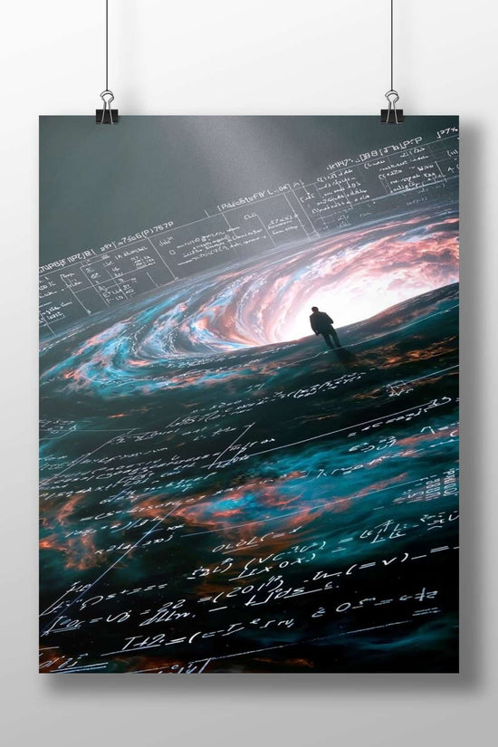 Cosmic vortex with mathematical equations Main Subject: Cosmic vortex with mathematical equations Matte BoizzBoard rigid