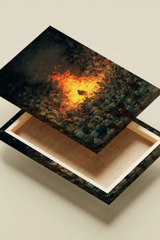Two Anonymous Human Figures None (Historical European Scene) Vintage (19th Century Academic Painting) Canvas wall art — Art